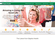 Tablet Screenshot of baptist-health.com